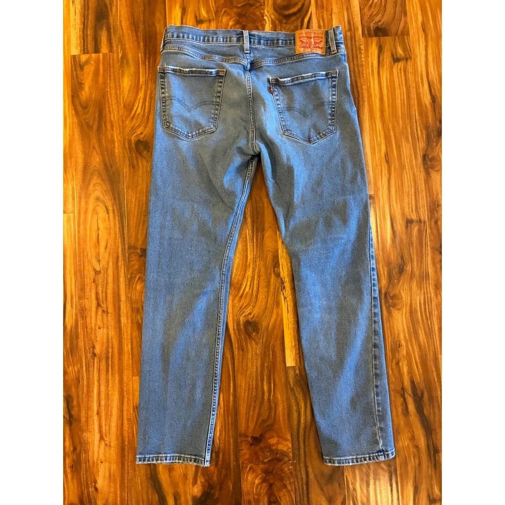 Levis 502 Regular Taper Jeans Mens 36x34 Blue Denim‎ All Seasons Tech 29507-0888